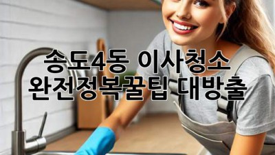 ✨송도4동 이사청소 완전정복🧹꿀팁 대방출!✨