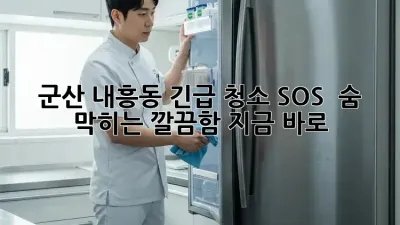 군산 내흥동 긴급 청소 SOS! 🏠✨ 숨 막히는 깔끔함, 지금 바로!